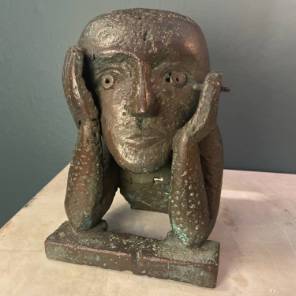 French Bronze Bust C.1960